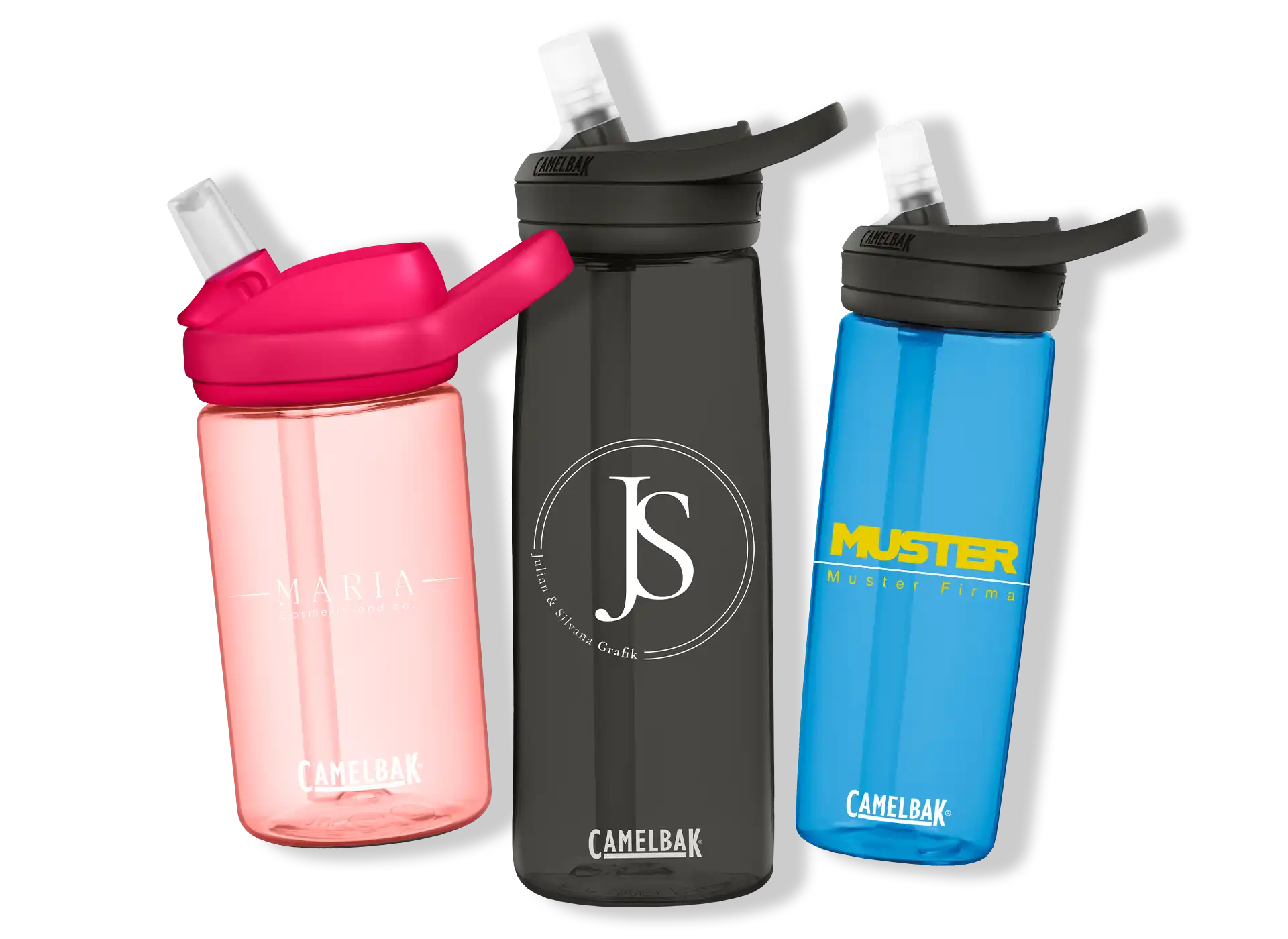 Hochwertige Werbegeschenke von balleristo - sportliche Lösungen für jeden Anlass! Drei Flaschen von Camelbak